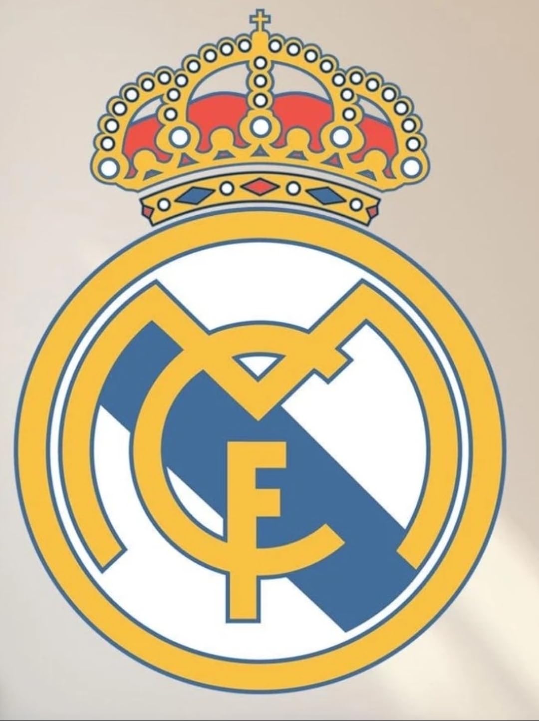 Lámpara LED Decorativa del Madrid, Letrero Luminoso Neón para Pared, escudo,Iluminación para Habitación, medidas  40 x 30 cm
