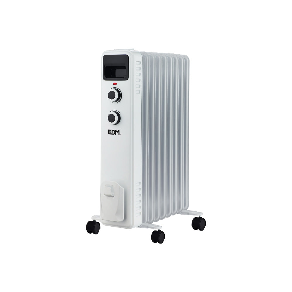 RADIADOR DE ACEITE 2000 W CON 9 ELEMENTOS ALTURA 60 cm