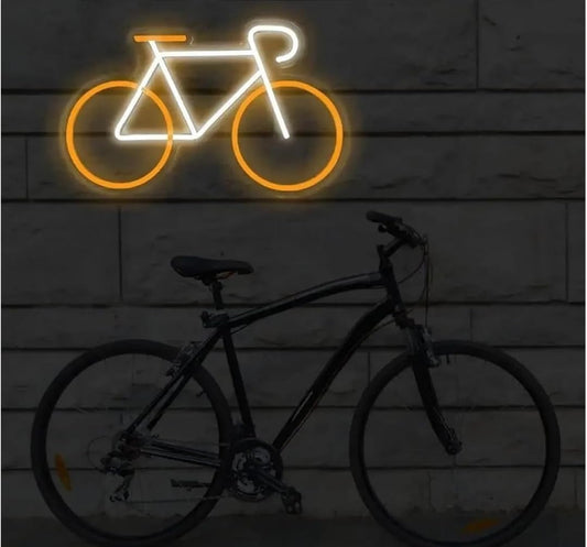 sololed Luces de neón Letrero De Neón De Bicicleta Para Decoración De Pared Letrero De Neón LED Alimentado 12 v Para Letrero De Garaje De Bicicleta Iluminado 42.5cmx26cm