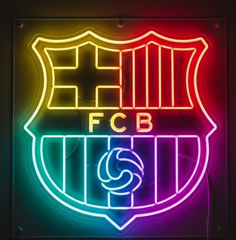 Letrero Luminoso de Neón regalo Barcelona, Multicolor, Decoración de Pared