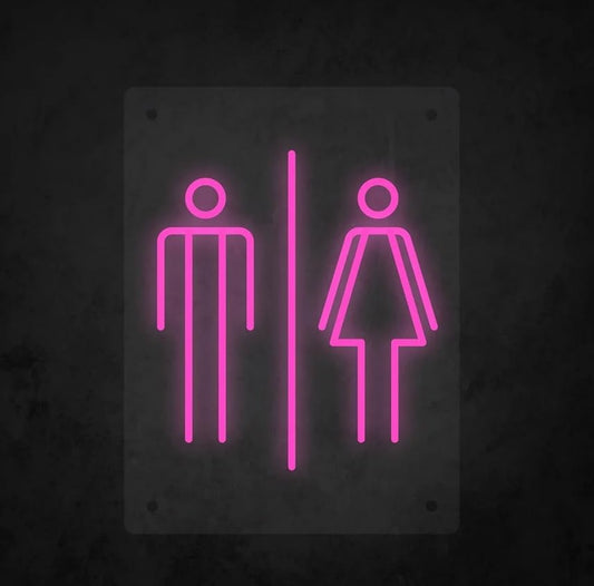 Letrero de neón LED - Baño pequeño