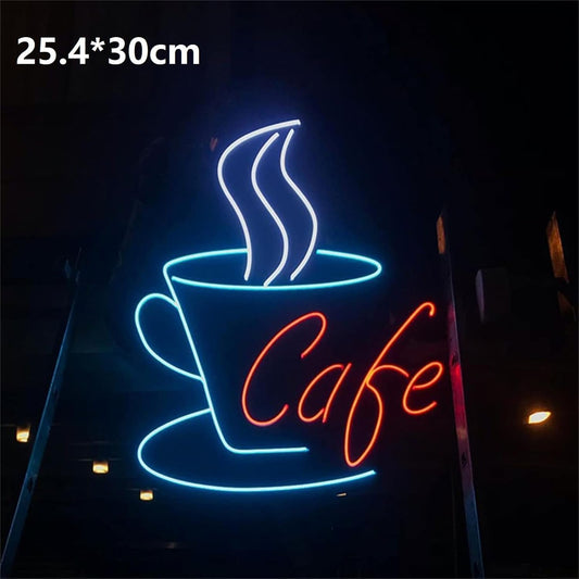 Letrero de neón con luz para Taza de café