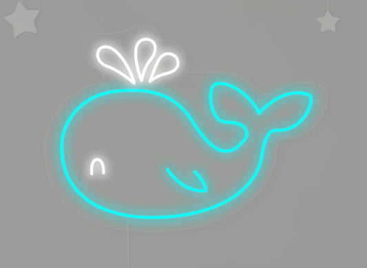 "Delfín, Decoracion De Habitaciones Infantiles" Letreros Neon