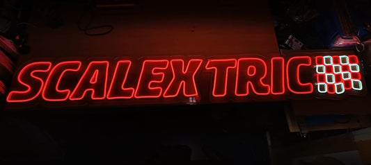 Cartel LED Personalizado Neón, Estilo Scalextric