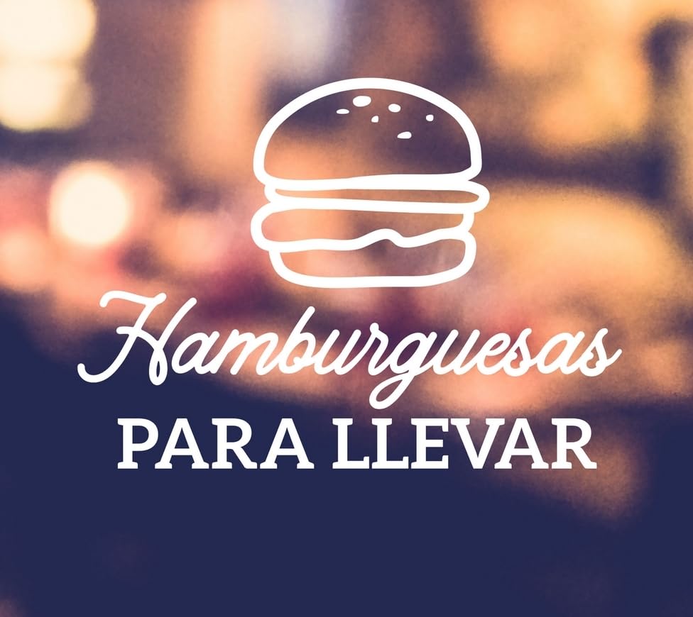 Letrero LED Neón Decorativo, Hamburguesas para Llevar, Multicolor, Iluminación para Restaurante