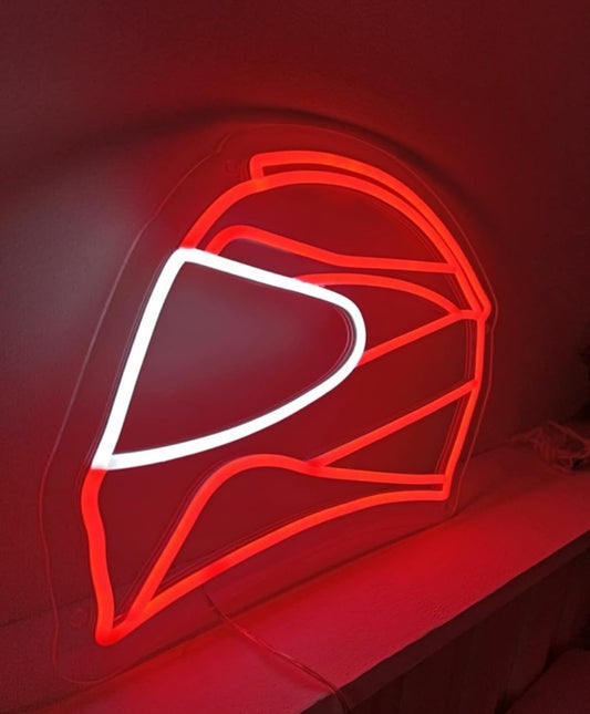 Neón led personalizado con logotipo similar al acabado - Cartel personalizable parecido a coches y motos casco de serie.