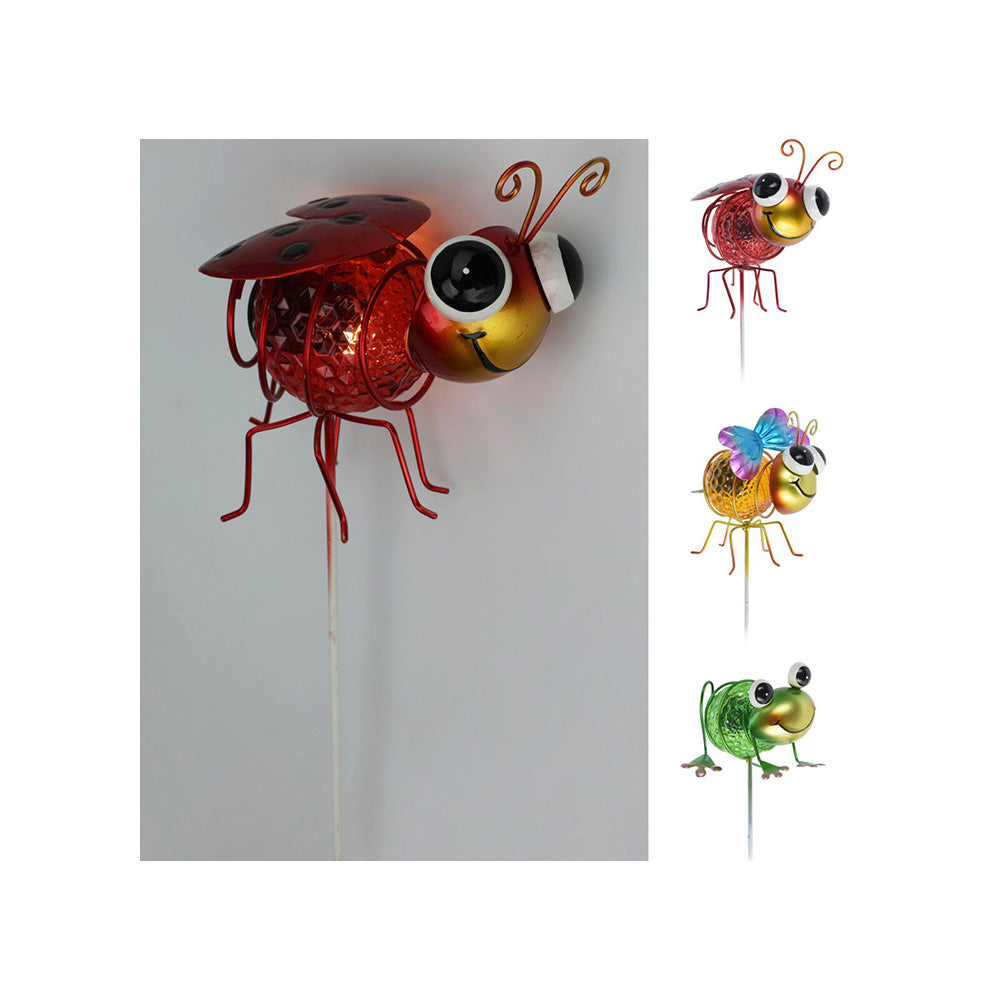 ESTACA SOLAR ANIMALES DE JARDÍN, MODELOS VARIADOS