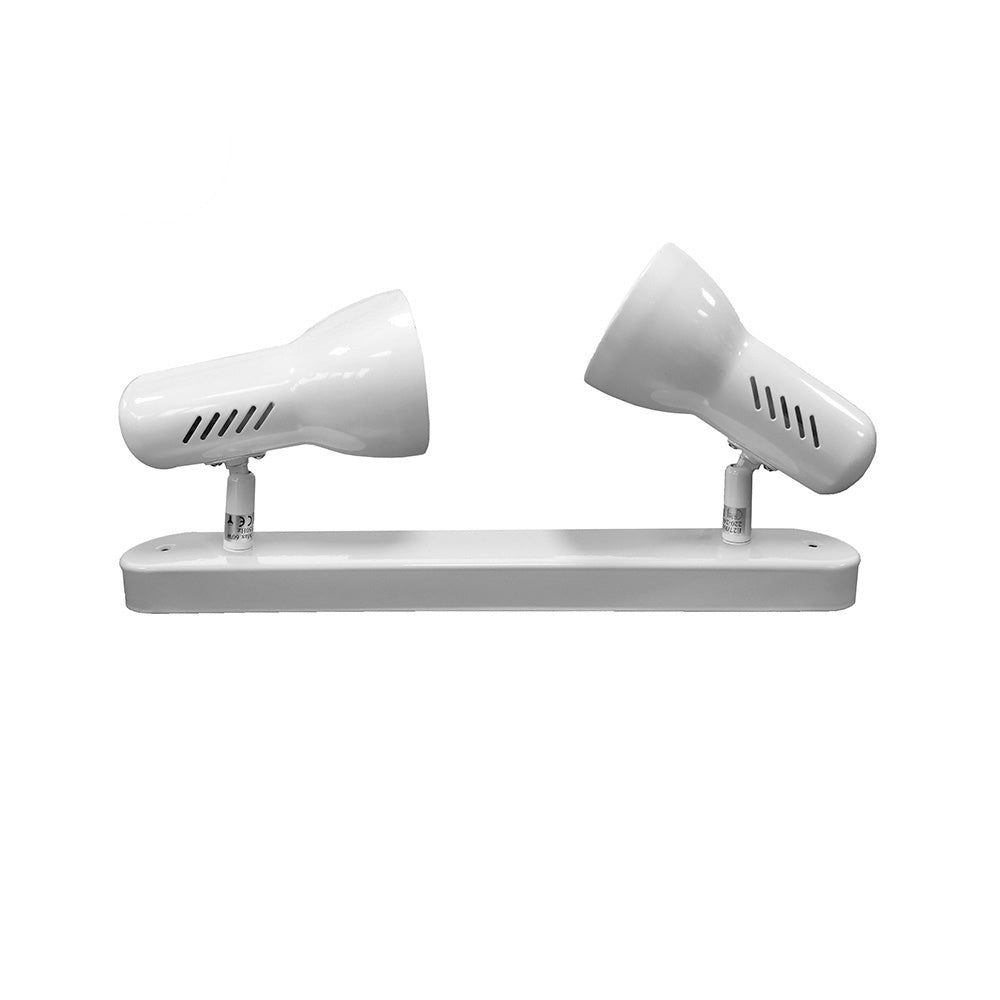 FOCO 2 ELEMENTOS MODELO GALAXY E27 60 W (BOMBILLA NO INCLUIDA) COLOR BLANCO 37 x 8 x 13,7 cm