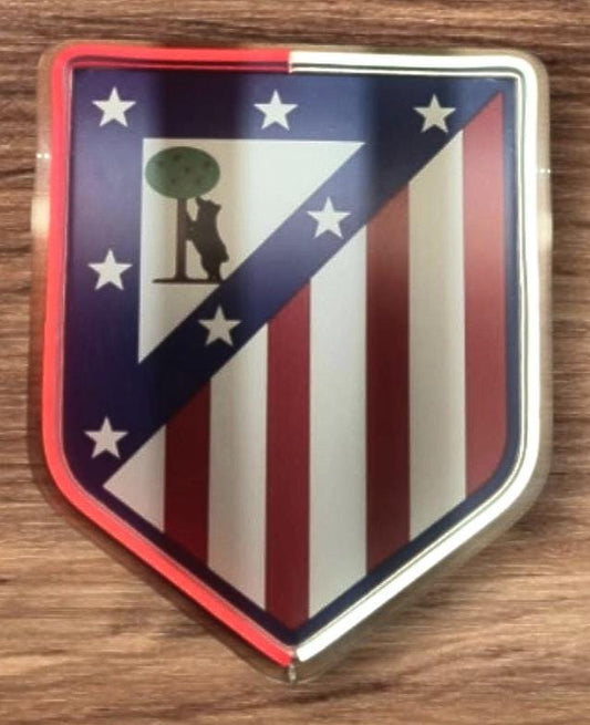 cartel escudo de neón led flex metacrilato y vinilo del Atlántico de Madrid de la liga de fútbol,regalo, para pared de un bar