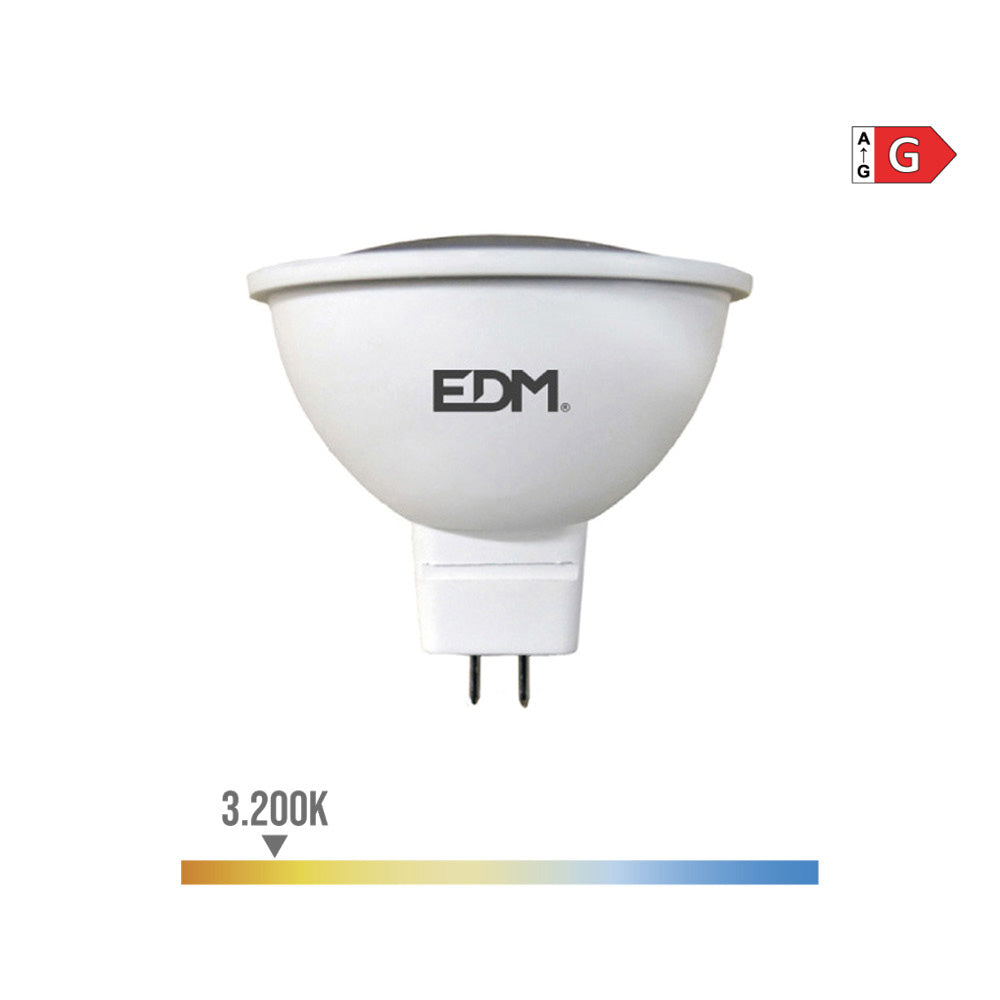 BOMBILLA DICROICA LED MR16 5 W 12 V 450 lm 3200 K LUZ CÁLIDA Ø5 x 5 cm