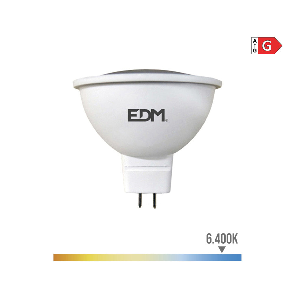 BOMBILLA DICROICA LED MR16 5 W 12 V 450 lm 6400 K LUZ FRÍA Ø5 x 5 cm