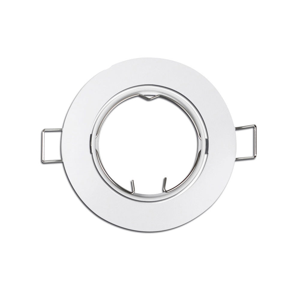 ARO HALOGENO METÁLICO. OSCILANTE. COLOR BLANCO. Ø8,4cm