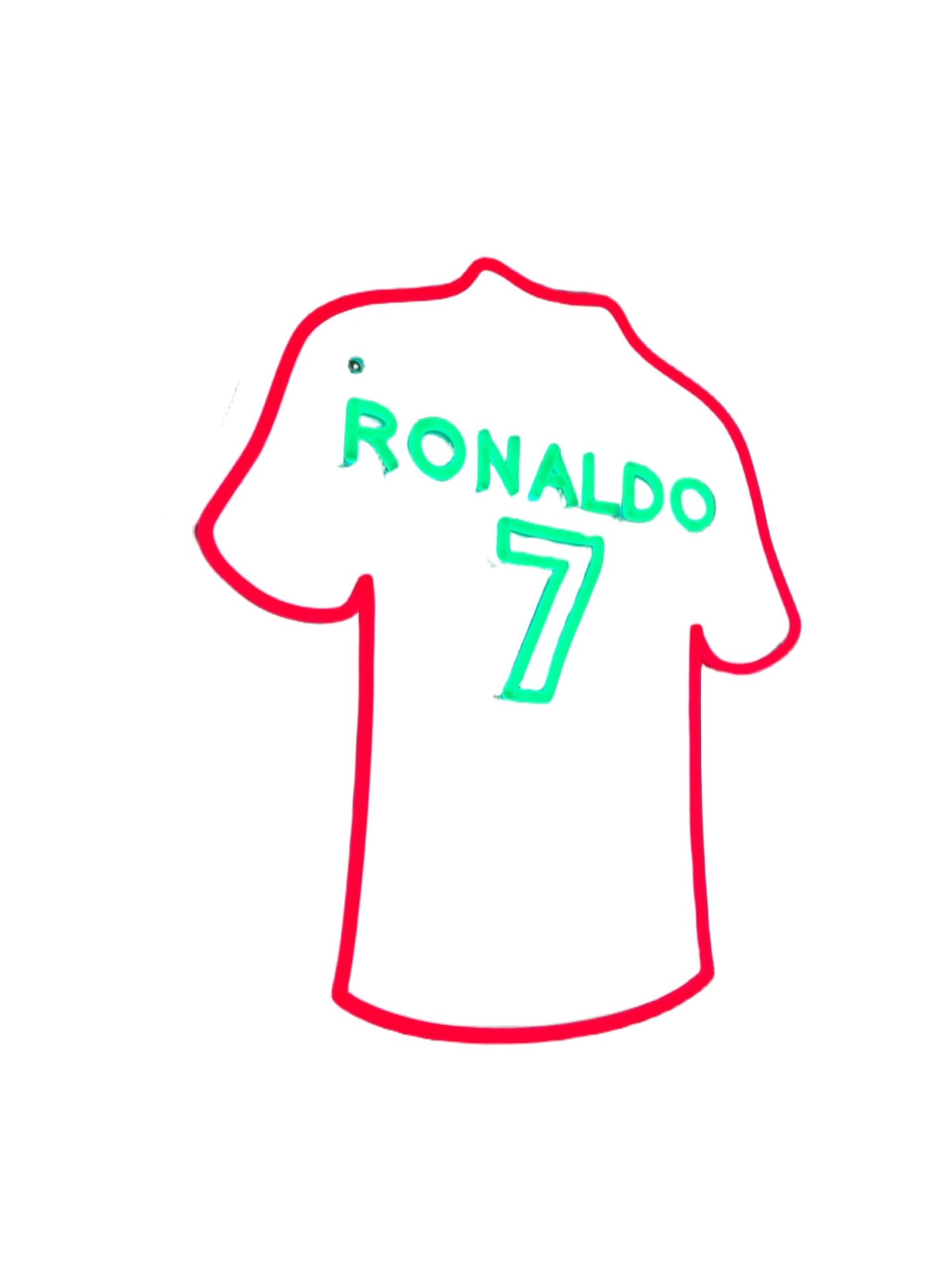 SoloLED Letrero de Neón Ronaldo LED Deportivo, Iluminación Decorativa, Metacrilato para Salas de Juegos y Dormitorios