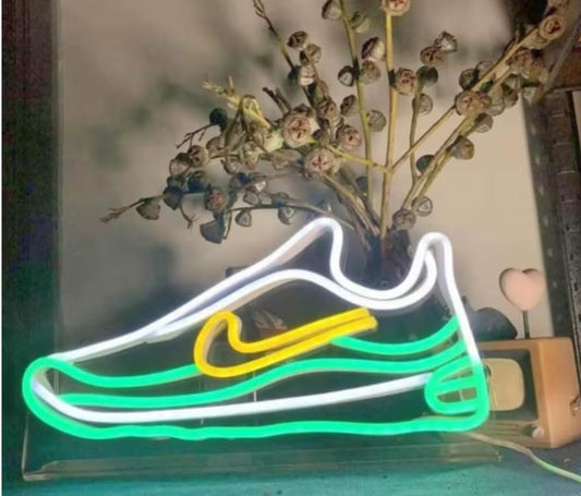 Zapatos Pista led Letrero neón Zapatos Deportivos Luces de neón Tienda Zapatillas Sala Juegos decoración recinto Deportivo Dormitorio Bar Sala Arte