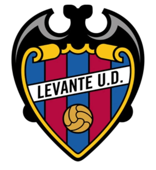 cartel escudo de neón led flex metacrilato y vinilo de LEVANTE de la liga de fútbol,regalo, para pared de un bar