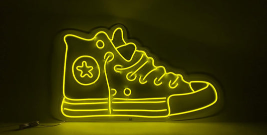 Zapatos Pista led Letrero neón Zapatos Deportivos Luces de neón Tienda Zapatillas Sala Juegos decoración recinto Deportivo Dormitorio Bar Sala Arte