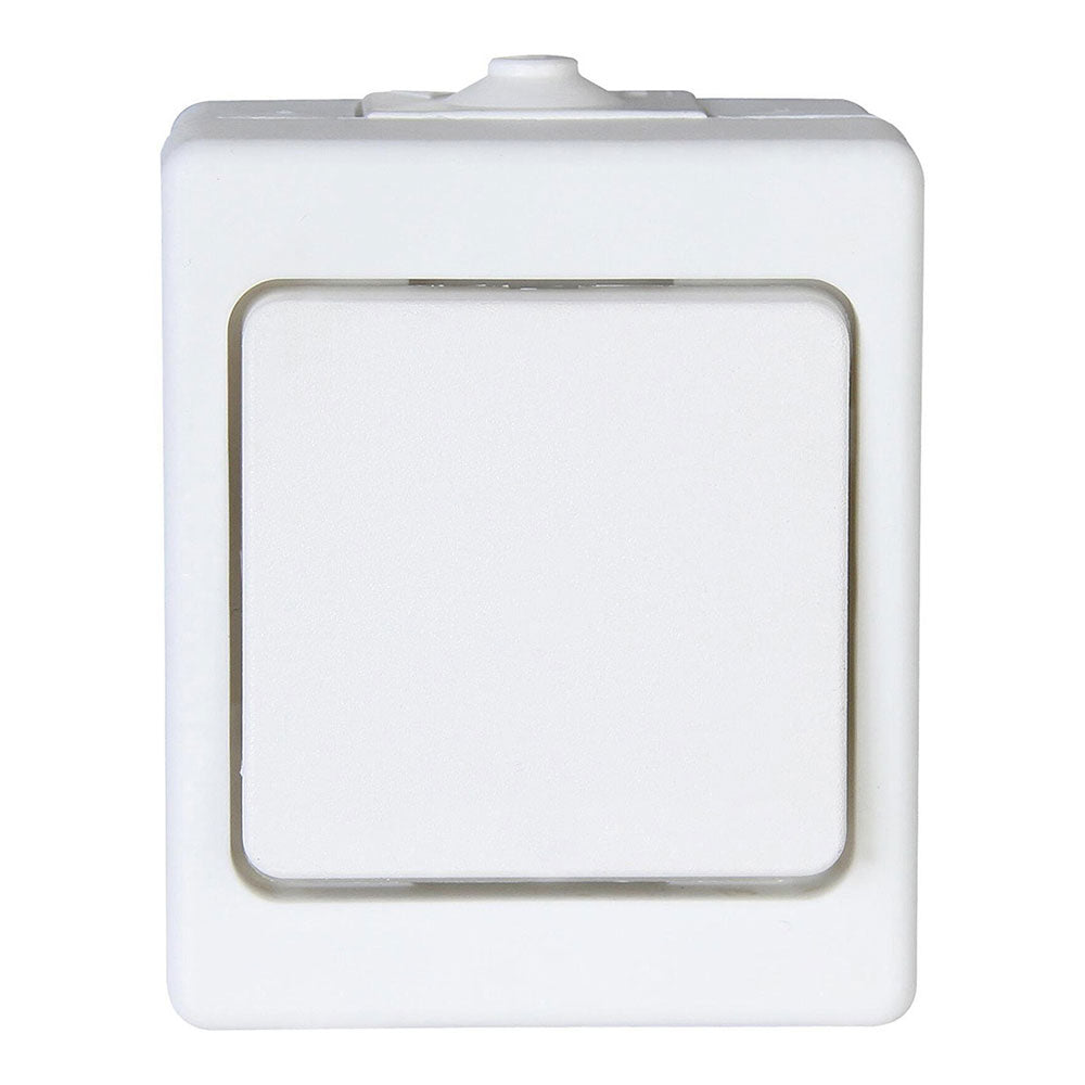 INTERRUPTOR CONMUTADOR DE SUPERFICIE 10AX 250V~, BLANCO