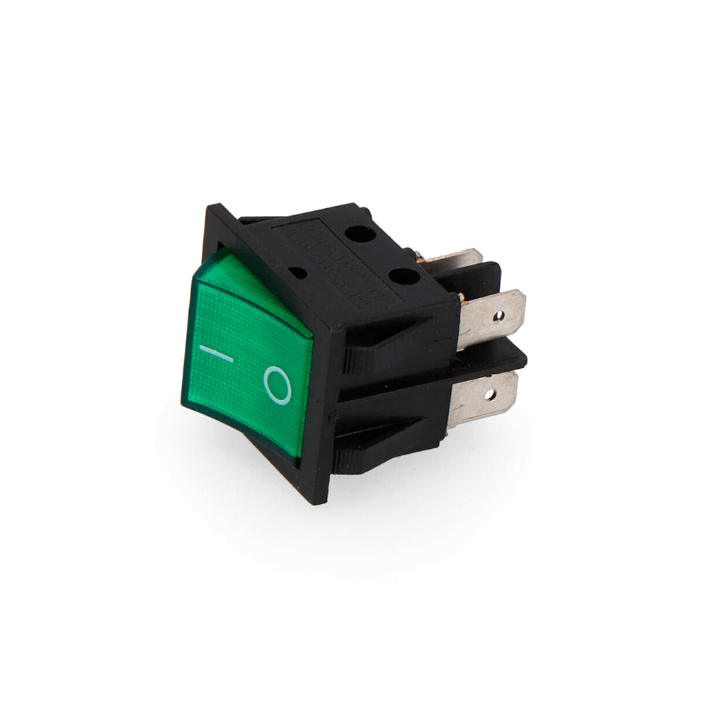 INTERRUPTOR BIPOLAR 15A 250V VERDE EMPOTRABLE