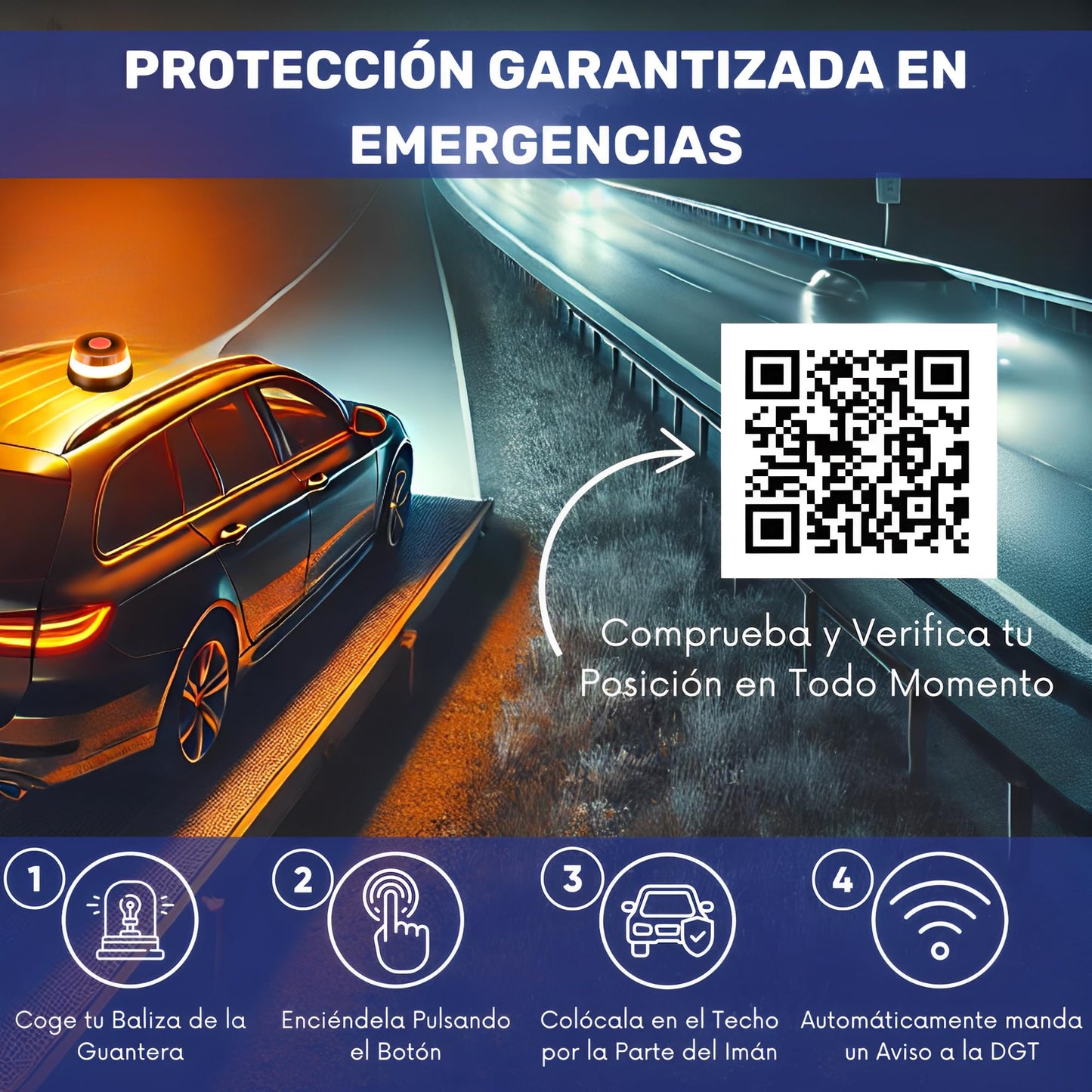 S21 Señalización Luz de Emergencia Coche Homologada DGT