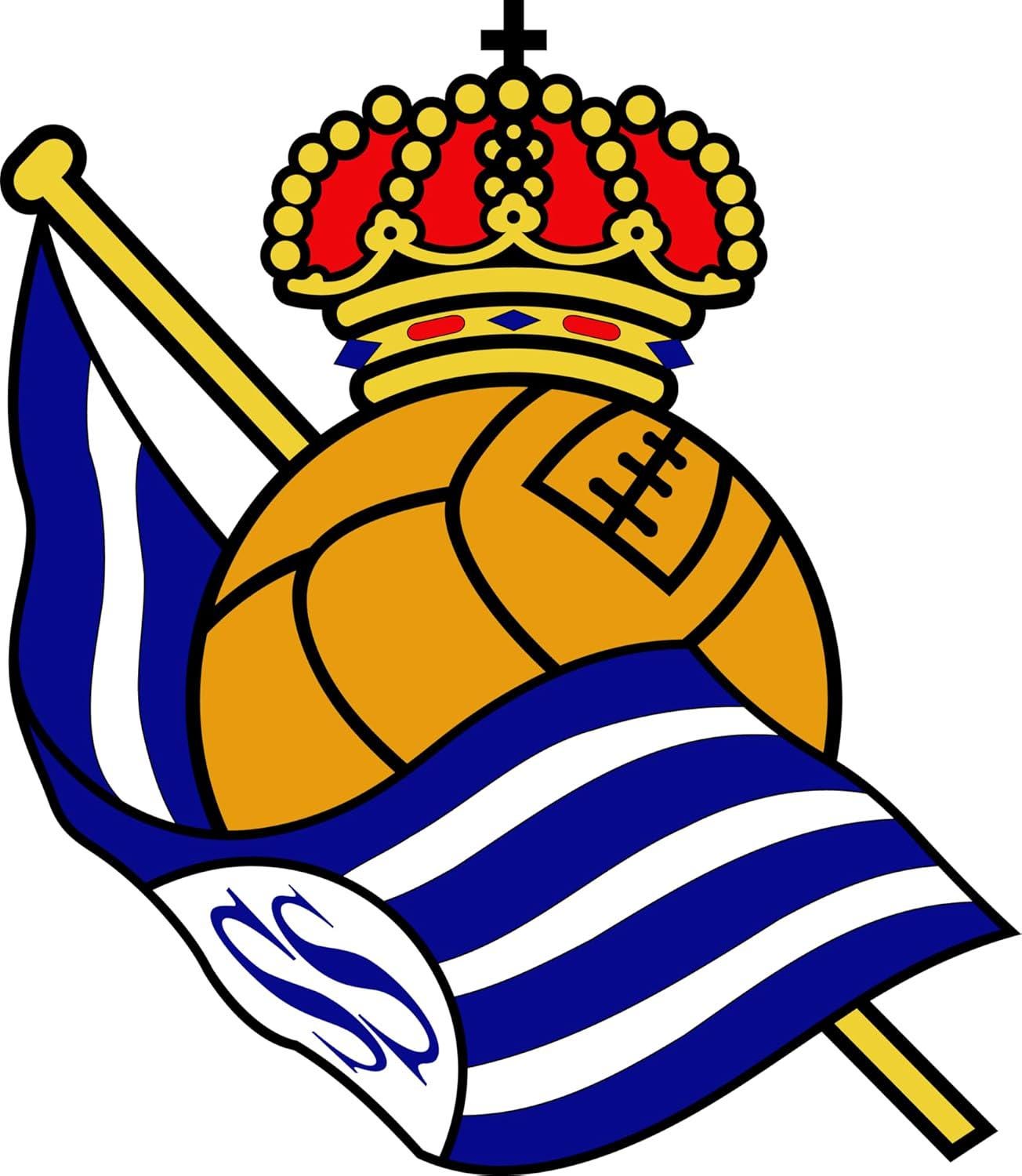 cartel escudo de neón led flex metacrilato y vinilo de LA REAL SOCIEDAD de la liga de fútbol,regalo, para pared de un bar