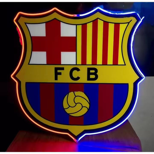 Regalos Barcelona Neon Cualquier Equipo Futbol - y Neón Personalizado Adorno de parultos led letras decorativas habitacion MEDIDAS 40X30 CM