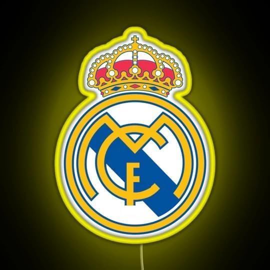 SOLOLED Escudos de Fútbol en Neón, FC Barcelona, Real Madrid, Cultural Leonesa, Atlético Madrid, Decoración Deportiva