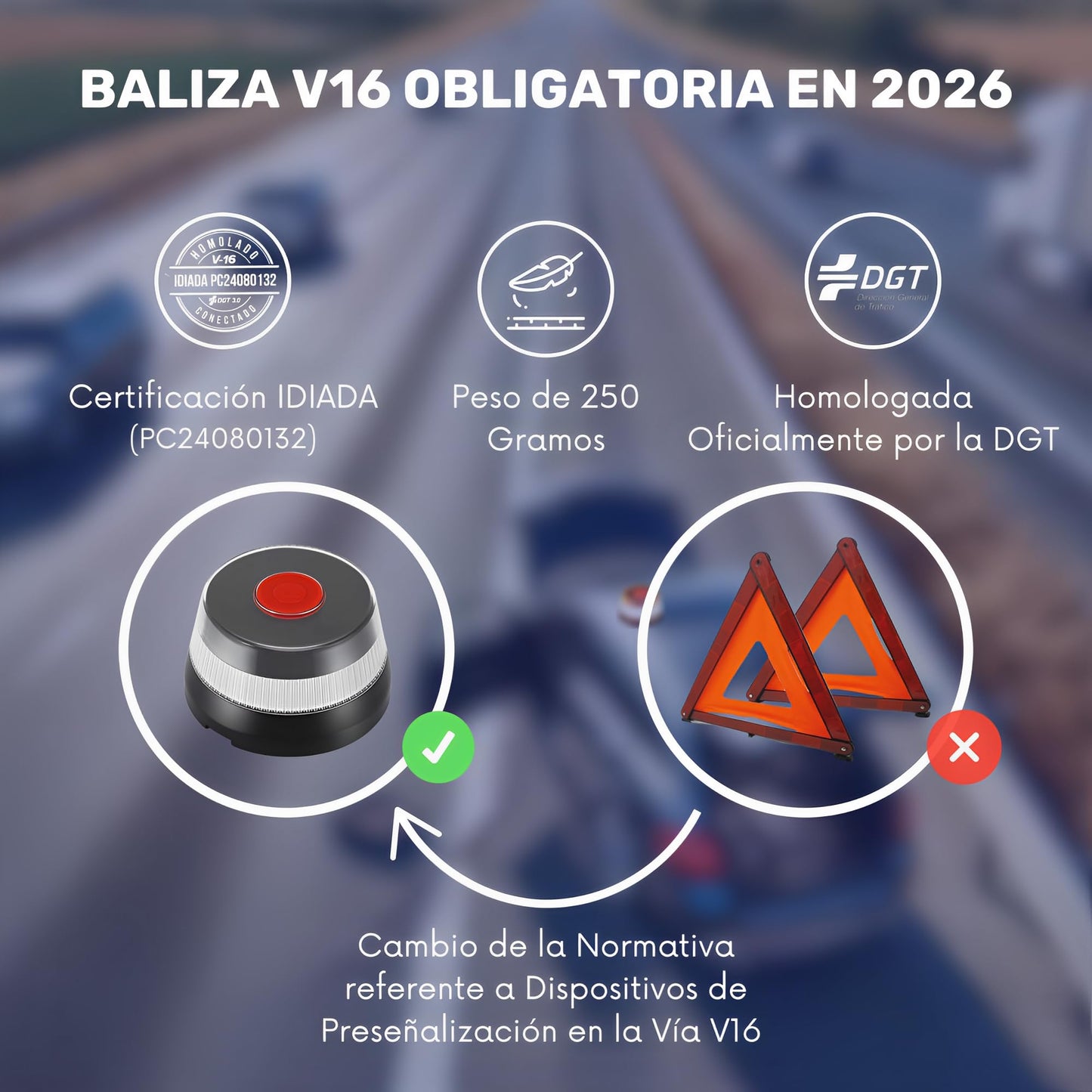 S21 Señalización Luz de Emergencia Coche Homologada DGT
