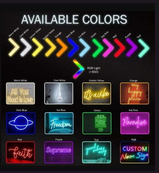Letrero de led neón personalizado/ hecho a mano/ Letrero de boda/ Regalo personalizado/ Decoració de pared, metacrilato