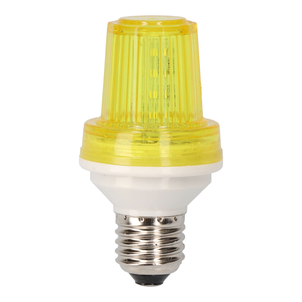 BOMBILLA FLASH LED E27 1 W COLOR AMARILLO