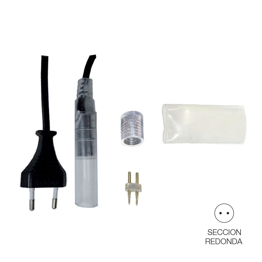 KIT ALIMENTACION PARA TUBO FLEXILED FIJO 1,5 m MAX 480 W