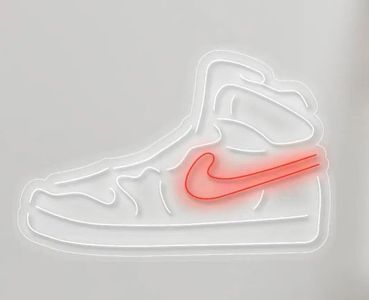Zapatilla led metacrilatoen neón combina arte y funcionalidad