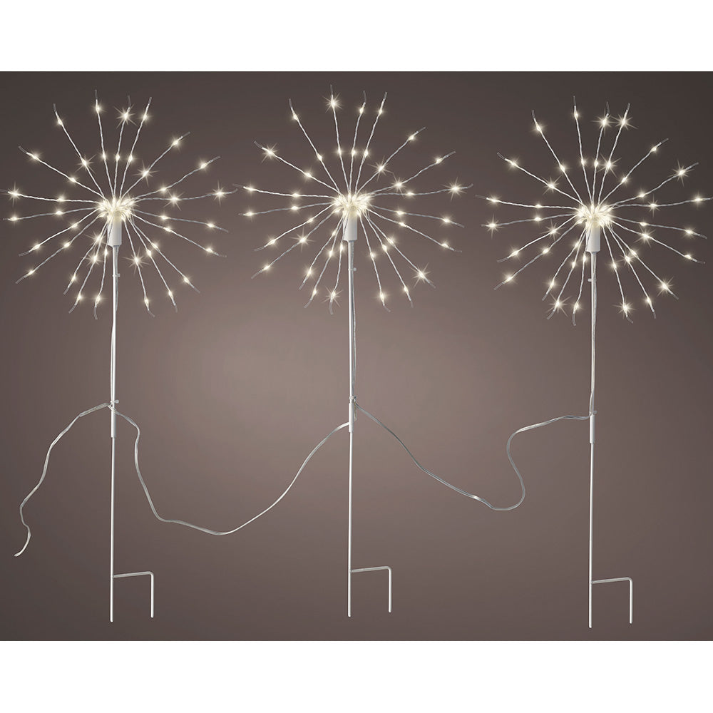 ESTACA MICROLED EN FORMA PELUSO PARPADEANTE PARA EXTERIOR Ø25 x 45 cm