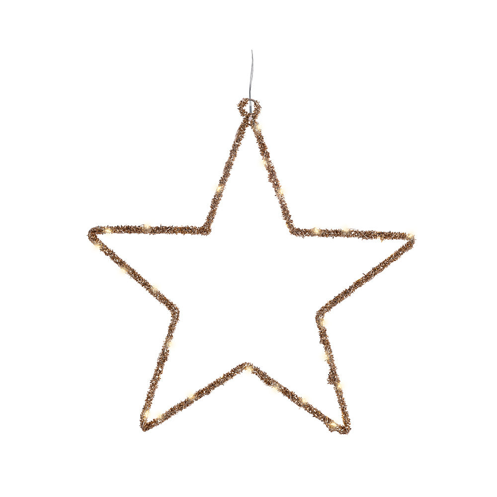 ESTRELLA LUZ LED DECORATIVA INTERIOR 38 x 38 cm