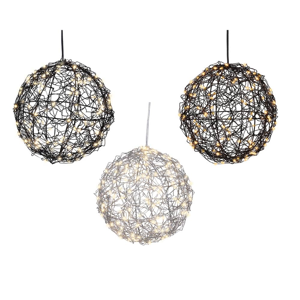 BOLA LED METAL, COLORES SURTIDOS, EXTERIOR, Ø15 cm