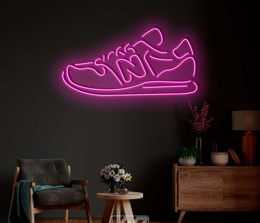 Zapatos Pista led Letrero neón Zapatos Deportivos Luces de neón Tienda loZapatillas Sala Juegos decoración recinto Deportivo Dormitorio Bar Sala Arte