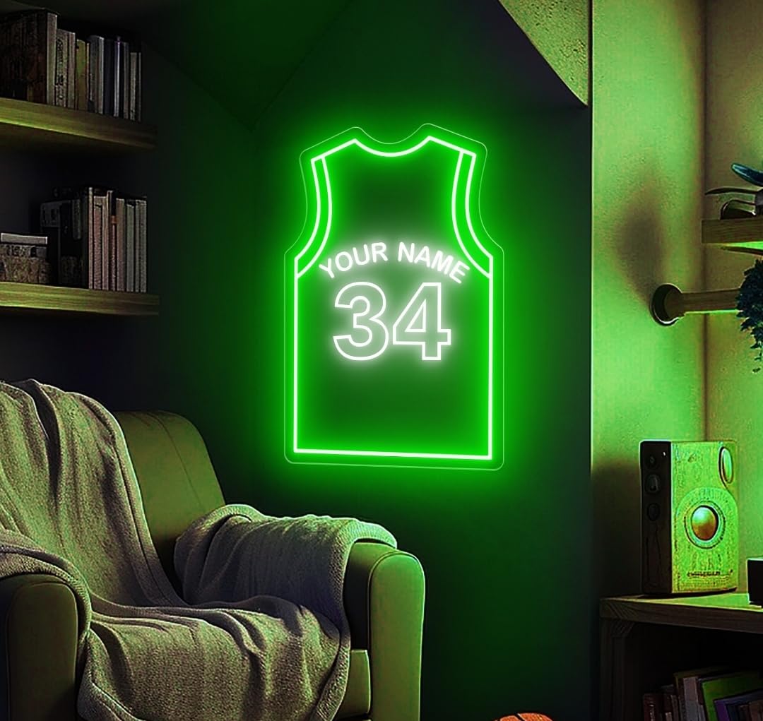 Letrero de Neón LED Personalizado de Baloncesto, Decoración para Habitación, Regalo para Jugadores