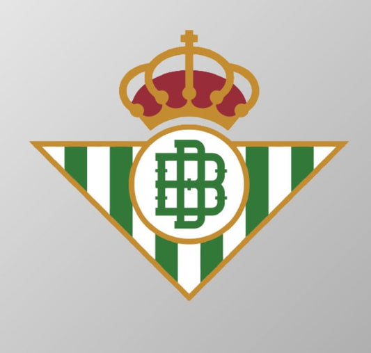 Lámpara neón LED de Pared regalo con Diseño fútbol sevillanano Betis de Corona Real, Verde y Dorado, Iluminación Decorativa