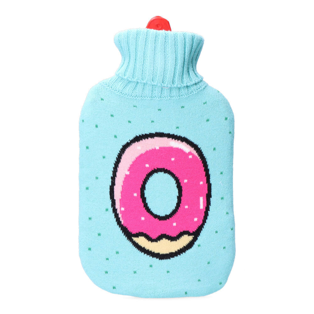 BOLSA DE AGUA CALIENTE 2 L MODELO DONUT GLASEADO