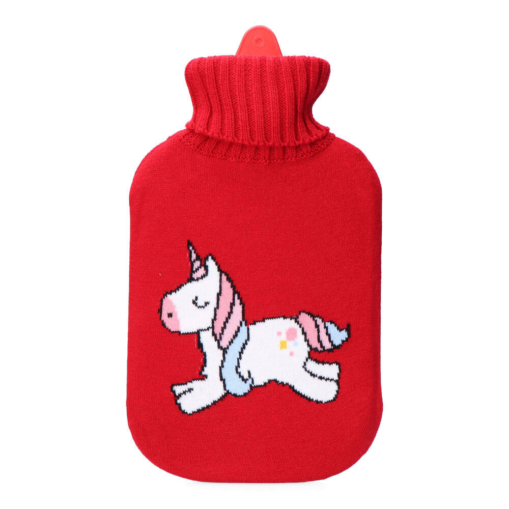 BOLSA DE AGUA CALIENTE 2 L MODELO ROJA UNICORNIO