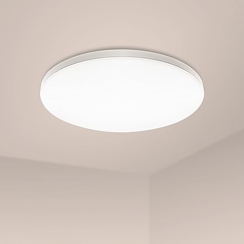 Ledme - Plafon LED Techo Sense, Lámpara Techo para Baño IP44, para Baño, Cocina, Balcón