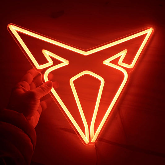 CARTEL Personalizado e inspiración logo coches - Cartel logotipo inspirado con luz neón-led