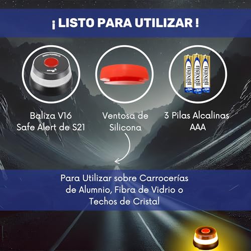 S21 Señalización Luz de Emergencia Coche Homologada DGT