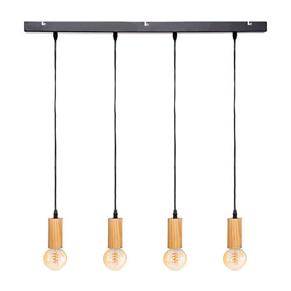 LÁMPARA DE TECHO COLECCION "AYS" E27 60W COLOR NEGRO/BEIGE 110 x 100 cm