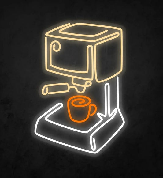 Letrero LED Neón Decorativo de Café y Espresso