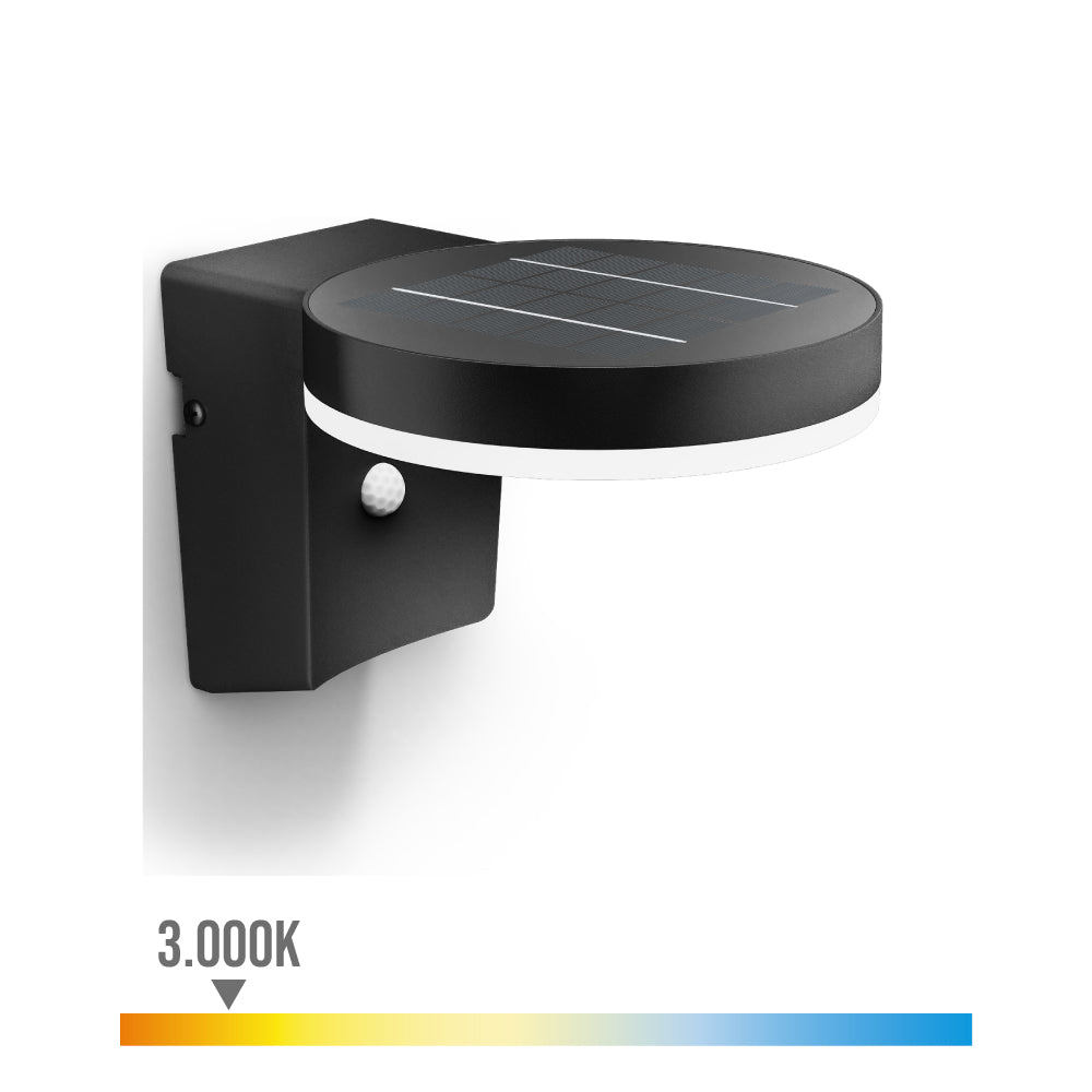 APLIQUE SOLAR MURAL REDONDO ULTRAEFICIENTE,IP44 1,3W, 250Im 3000K, LUZ CÁLIDA. PHILIPS