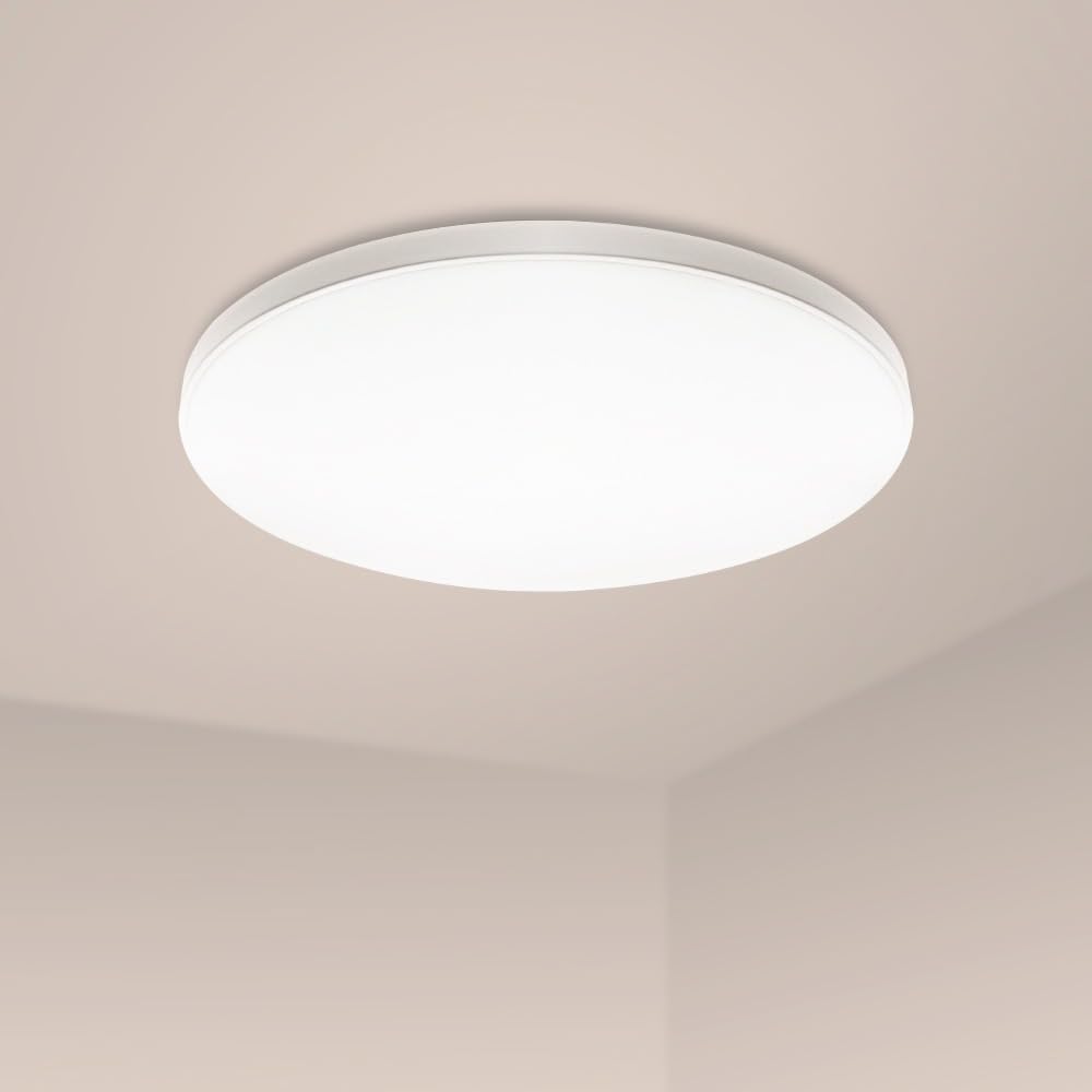 Ledme - Plafon LED Techo Sense, Lámpara Techo para Baño IP44, para Baño, Cocina, Balcón
