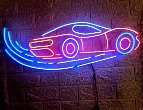 Letrero LED Personalizable de Neón, Logotipo Deportivo, Iluminación Decorativa, Rojo y Blanco