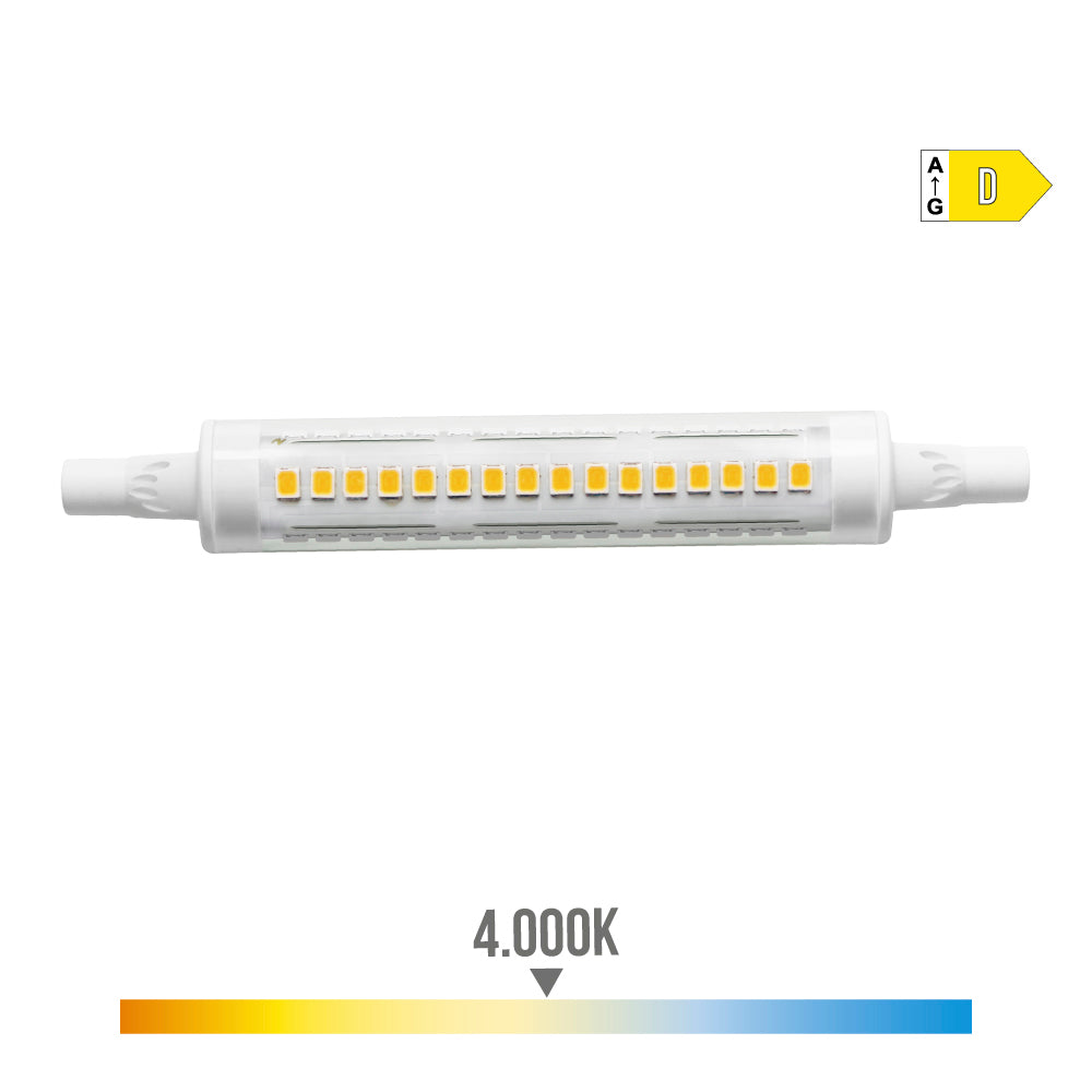 BOMBILLA LINEAL LED 118mm R7s 9W 1250lm 4000K LUZ DIA Ø1,6x11,8cm EDM
