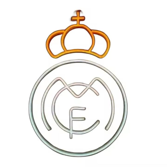 Regalos Madrid Neon Cualquier Equipo Futbol - y Neón Personalizado Adorno de pared Niños Adultos led letras decorativas habitacion Madrid letrero luminoso luz cumpleaños medidas 60X40)