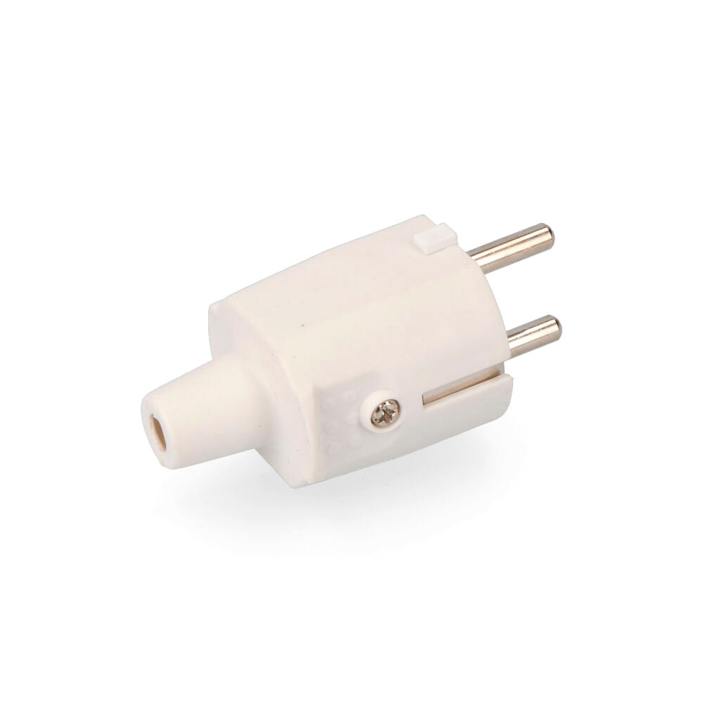 CLAVIJA DE GOMA 10/16A 250V T/TL IP44 4,8mm BLANCA (ENVASADA)